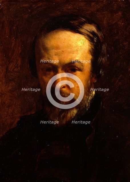 Self-portrait of Alfred Elmore, R.A., (1860s?). Creator: Alfred Elmore.