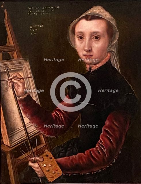 Self-Portrait of Catharina van Hemessen (Kunstmuseum Basel), 1548. Creator: Catharina van Hemessen.