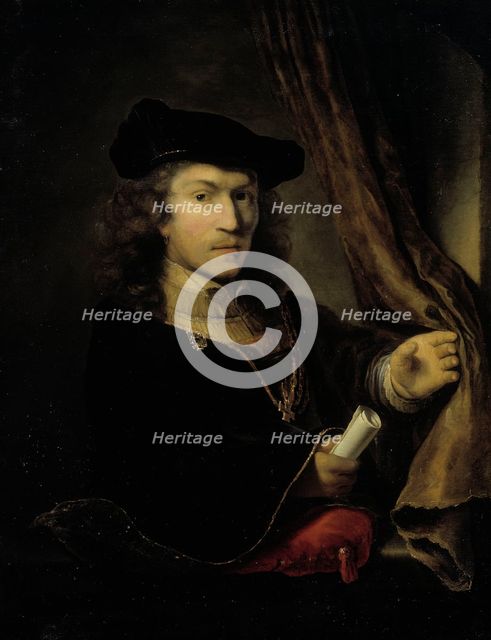 Self Portrait of Ferdinand Bol, 1630-1680. Creator: Ferdinand Bol.