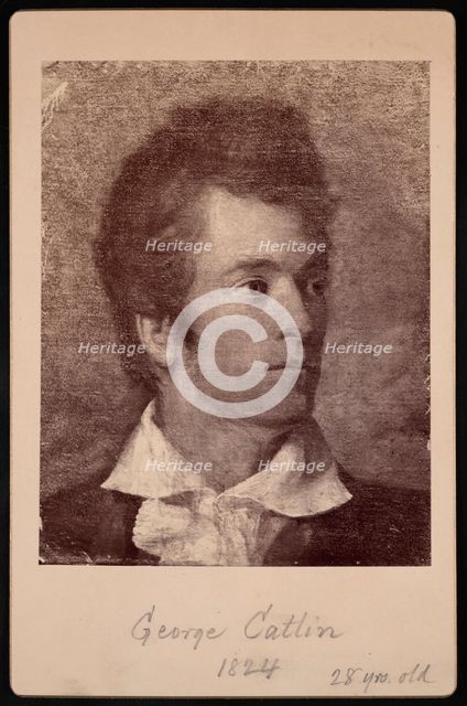 Self-Portrait of George Catlin (1796-1872), 1824. Creator: George Catlin.