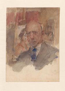Self-portrait of Isaac Israels (unfinished), c.1875-c.1934. Creator: Isaac Lazerus Israels