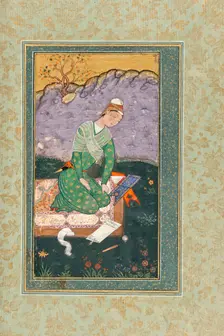 Self-Portrait of Mir Sayyid Ali, between 1555 and 1556. Creator: Mir Sayyid Ali