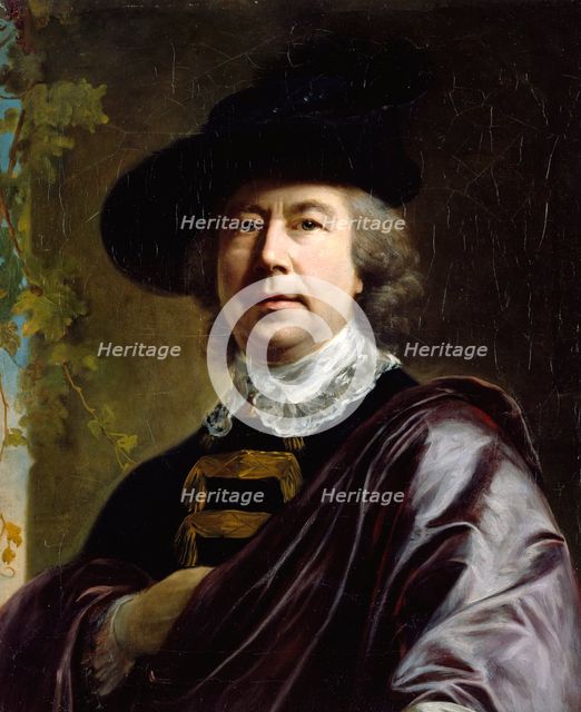Self-portrait of Nathaniel Hone, R.A., 1768. Creator: Nathaniel Hone.