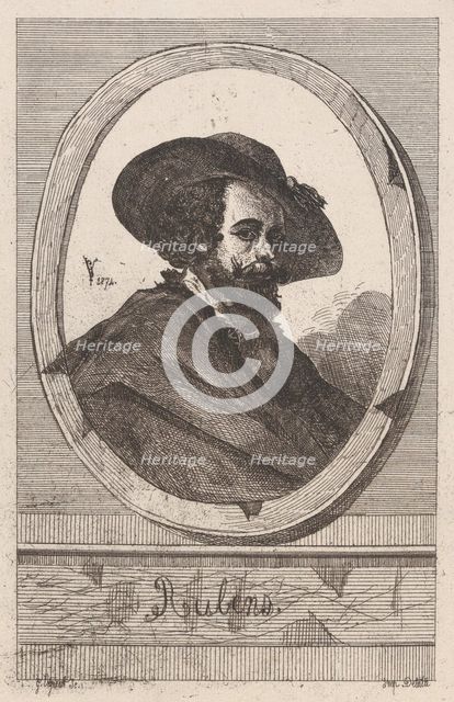 Self-portrait of Peter Paul Rubens, 1874., 1874. Creator: Anon.