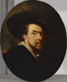 Self Portrait of Peter Paul Rubens, copy, 1800-1899. Creator: Unknown