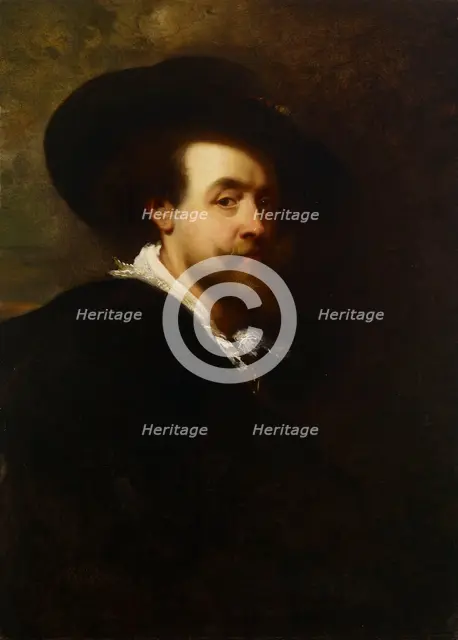 Self Portrait of Peter Paul Rubens, copy, 1842-1866. Creator: Wladimir Swertschkoff.