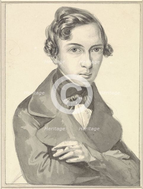 Self -portrait of Pieter Alardus Haaxman, 1834-1887. Creator: Pieter Haaxman.