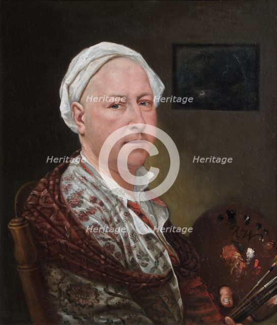 Self-portrait of Richard Wilson, R.A., (1760s or 1770s?). Creator: Richard Wilson.