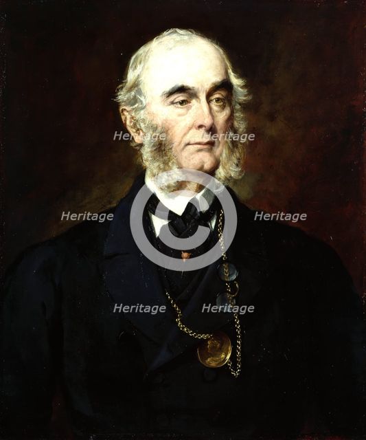 Self-portrait of Sir Francis Grant, P.R.A, 1876. Creator: Francis Grant.