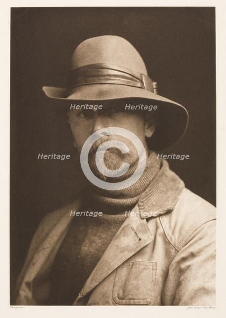 Self-Portrait, Printed c.1930. Creator: Edward Sheriff Curtis.