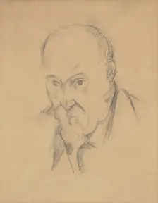 Self-Portrait [recto], 1897/1900. Creator: Paul Cezanne