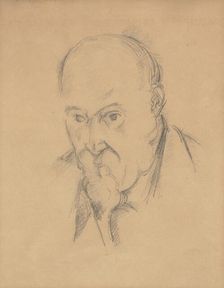 Self-Portrait [recto], 1897/1900. Creator: Paul Cezanne