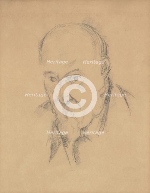 Self-Portrait [recto], 1897/1900. Creator: Paul Cezanne.