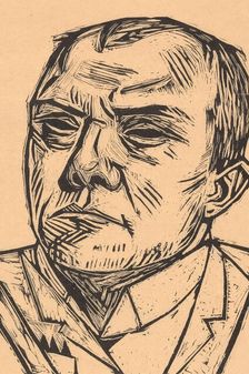 Self-Portrait (Selbstbildnis), 1922. Creator: Max Beckmann