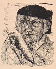 Self-Portrait (Selbstbildnis), 1946. Creator: Max Beckmann