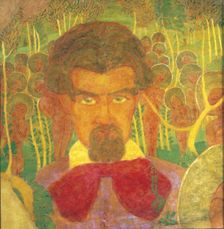 Self-portrait. Sketch for a fresco painting