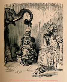 Self-posession of Fabricius under rather Trying Circumstances 1852. Artist: John Leech