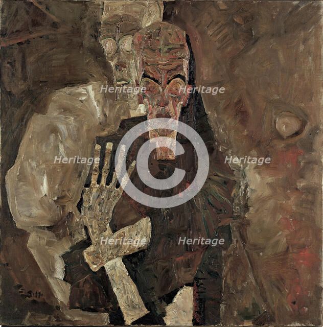 Self Seers II (Death and Man), 1911. Artist: Schiele, Egon (1890–1918)