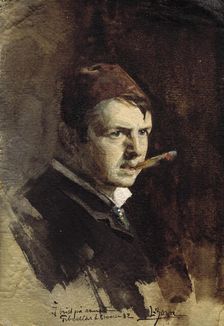 Selfportrait, 1882. Creator: Anders Leonard Zorn