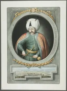 Selim Kahn I, from Portraits of the Emperors of Turkey, 1815. Creator: John Young