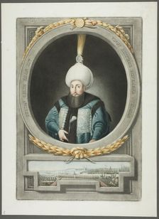 Selim Kahn III, from Portraits of the Emperors of Turkey, 1815. Creator: John Young