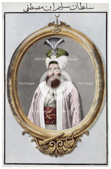 Selim III, Ottoman Emperor, (1808). Artist: John Young
