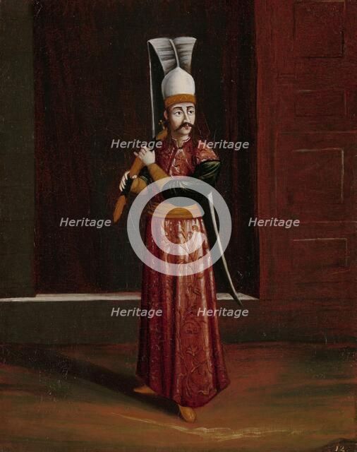 Seliktar Agassi, Equerry to the Sultan (Supreme Weapon-Bearer), 1700-1737. Creator: Workshop of Jean Baptiste Vanmour.