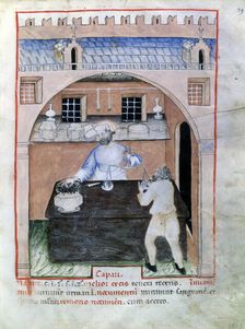 Seller of capers, 1390-1400