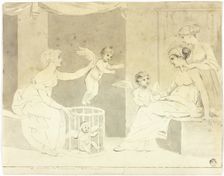 Seller of Loves (after Herculancum frieze), n.d. Creator: John Downman