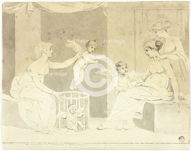 Seller of Loves (after Herculancum frieze), n.d. Creator: John Downman.