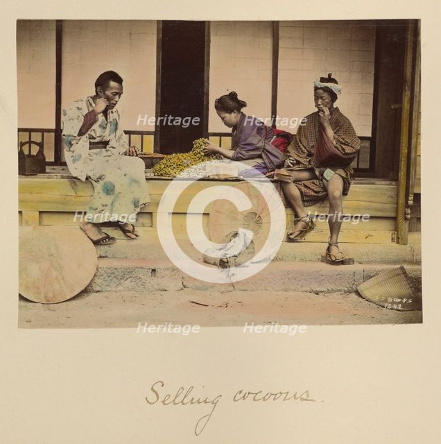 Selling Cocoons, about 1873-1883. Creator: Shinichi Suzuki I.