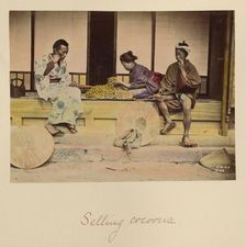 Selling Cocoons, about 1873-1883. Creator: Shinichi Suzuki I