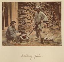 Selling Fish, about 1873-1883. Creator: Shinichi Suzuki I