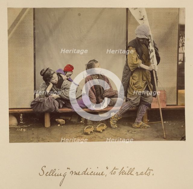 Selling \medicine\ to kill rats, about 1873-1883. Creator: Shinichi Suzuki I.
