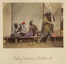 Selling \medicine\ to kill rats, about 1873-1883. Creator: Shinichi Suzuki I