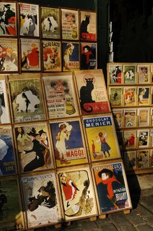 Selling old posters at Souvenir shop, Montmartre, Paris, France, 2008. Creator: Unknown