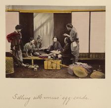 Selling Silk-worms Egg-cards, about 1873-1883. Creator: Shinichi Suzuki I