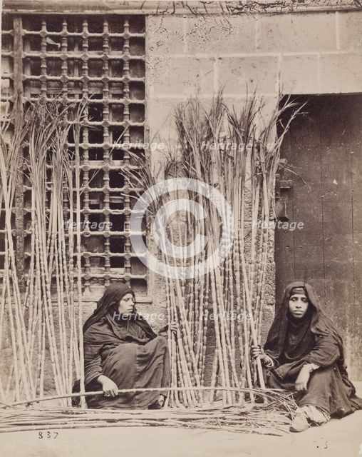 Selling Sugar Cane, c1876. Creator: Pascal Sébah.