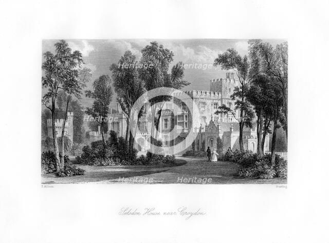 'Selsdon House near Croydon', 19th century.Artist: MJ Starling