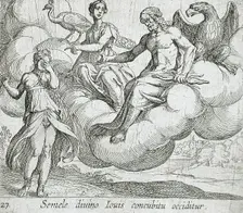 Semele's Wish, published 1606. Creators: Antonio Tempesta, Wilhelm Janson