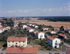 Semi-detached and small houses, Ödeshög, Sweden, 1970s. Creator: Torkel Lindeberg