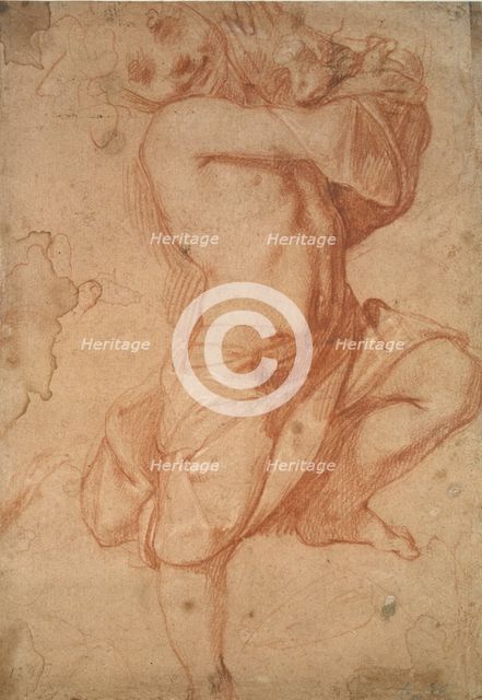 Semi-nude Boy, late 16th century. Artist: Annibale Carracci.