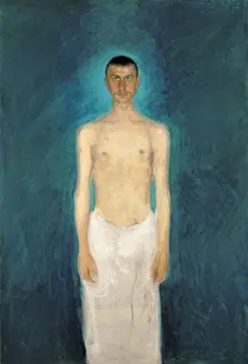 Semi-Nude Self-Portrait, 1904-1905. Artist: Gerstl, Richard (1883-1908)