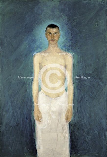 Semi-Nude Self-Portrait, 1904-1905. Artist: Gerstl, Richard (1883-1908)