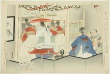 Semimaru, from the series "Pictures of No Performances (Nogaku Zue)", 1898. Creator: Kogyo Tsukioka
