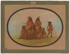 Seminolee Indians, Prisoners at Fort Moultrie, 1861/1869. Creator: George Catlin