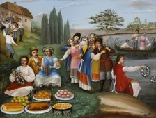 Semik (the seventh Thursday after Easter) in Ukraine, Mid of the 19th century