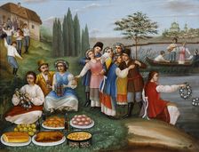 Semik (the seventh Thursday after Easter) in Ukraine, Mid of the 19th century