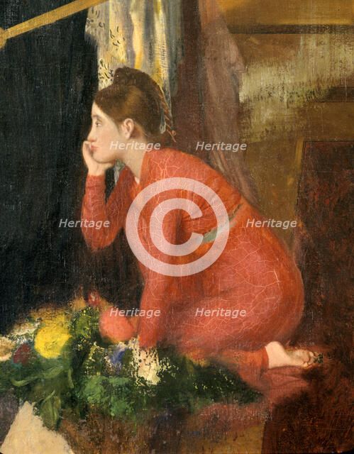 'Semiramis Building Babylon' (unfinished), (detail), 1860-1862. Artist: Edgar Degas