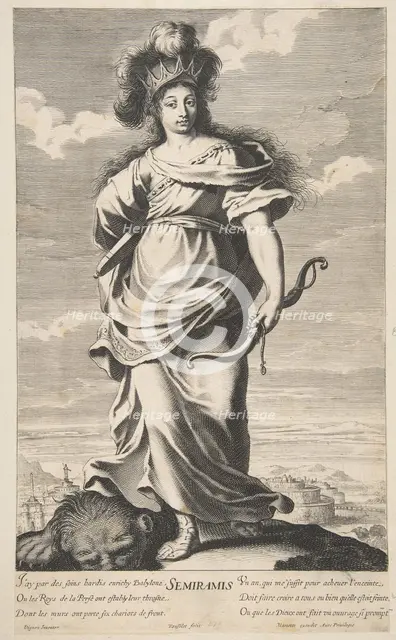 Sémiramis, ca. 1639-40. Creators: Gilles Rousselet, Abraham Bosse.